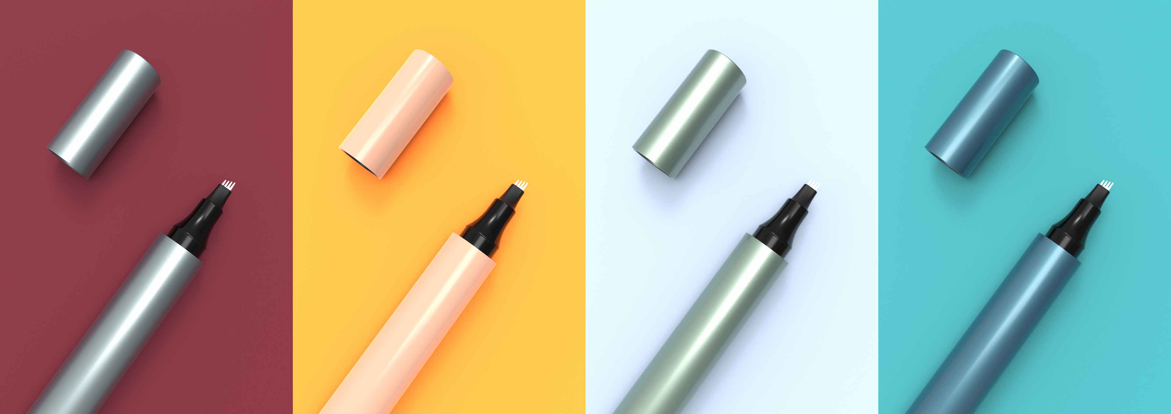 Dejte sbohem hromadě make-up nástrojů! Tato tužka na obočí se dvěma konci a kartáček na kontury umožňují i ​​začátečníkům dosáhnout přirozeně definovaného obočí.